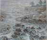 Liepājnieka Miķeļa Golta 1991. gada glezna "Jūras krasts. 60x50