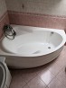 Акриловая ванна в отличном состоянии, без царапин, белого цвета, асимметричная, левая, с сидением, с передней панелью, на регулируемых ножках,...