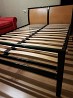 Кровать в отличном состоянии, легко собирается. Корпус железо, деревянная основа.140×200. Самовывоз, Плявниеки.