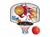 Pie sienas stiprināms basketbola vairogs ar grozu. Komplektā ir basketbola grozs ar vairogu, tīkls un bumba. Bumba ir neliela izmēra, D/10 cm....