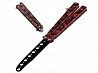 Treniņa nazis-tauriņš PAG530F melns/sarkans Produkta īpašības: Saliekamais tauriņa nazis. Neasais asmens nodrošina lietotāja un apkārtējo ...