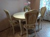Продается стол круглый (раздвижной) и 4 стула, производство Италия, хорошем состоянии, натуральное дерево. Размер стола 1-20 м., раздвижном ...
