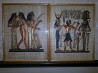 Ēģiptes papirusa darinājumi 40x32cm stikloti rāmīšos Var iegādāties visus var izvēlēties atševišķas bildītes