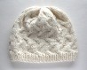 Balta merīnvilnas cepure no mīkstas mīkstas dzijas (oeko-Tex). 56. -57. izm.